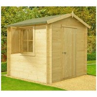 Camelot Log Cabin Home Office Garden Room Approx 8 x 8 Feet