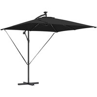 Cantilever Banana Parasol Black 249 x 249 x 250 cm CFW847421