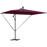 Cantilever Banana Parasol Bordeaux red 294 x 200 x 254 cm CFW540996