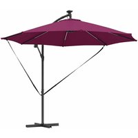 Cantilever Banana Parasol Bordeaux red 294 x 294 x 248 cm CFW936044