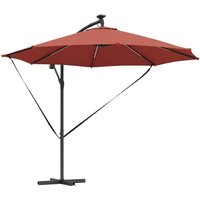 Cantilever Banana Parasol Terracotta 294 x 294 x 248 cm CFW717645