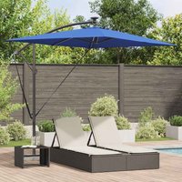 Cantilever Banana Parasol Blue 294 x 200 x 254 cm Vidaxl