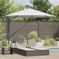 Cantilever Banana Parasol Sand 294 x 294 x 248 cm Vidaxl