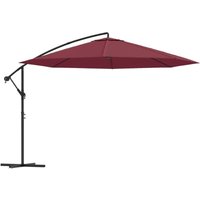 Cantilever Garden Parasol with Aluminium Pole 350 cm Bordeaux Red CFW422982