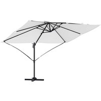 Cantilever Roma Parasol Beige and Black 352 x 251 x 260 cm CFW762083