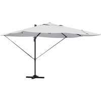 Cantilever Roma Parasol Beige and Black 352 x 251 x 265 cm CFW311314