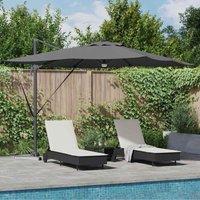 Roma Parasol Anthracite 286 x 285 x 270 cm vidaXL