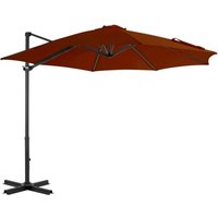 Vidaxl - Cantilever Garden Parasol with Aluminium Pole Terracotta 300 cm