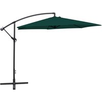 Cantilever Garden Parasol 3 m Green Vidaxl
