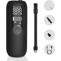 Linghhang - Car Tire Inflator 150PSI Bicycle Pump Mini Portable Air Compressor for Car, Bike, Auto Shut-Off with Presta and Schrader Valve