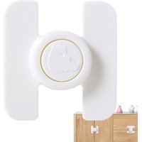CCYKXA 1 Refrigerator Lock for – Refrigerator Door Latches Adhesive Safety Locks without Drilling for Cabinet Doors, Ovens, Baby Equipment, Kitchen,