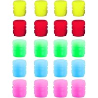 CCYKXA 20 pieces of luminous tire valve caps, luminous tire valve caps, universal fluorescent tire valve caps, for cars, motorcycles, bicycles