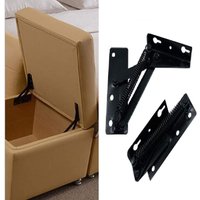 Ccykxa - 2pcs 80 Degree Folding Lift Support Black Spring Hinges are widely used in sofa hinge pushers, furniture storage support hinges
