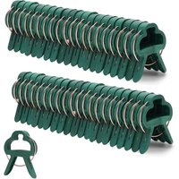 CCYKXA 50 Pieces Plant Support Clips, Reusable Tomato Clips for Climbing Plants, Garden Clips Climbing Plant Clips for Fixing Roses, Tomatoes