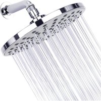 CCYKXA 9-inch/22 cm Round Rain Shower Head G1/2 Ceiling Shower Head Bath Shower Track Replacement