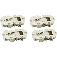 Ccykxa - 90 Degree 3D Hinge for Flap and Lid Folding Door Hinges Miter Hinge for Cupboard Doors Kitchen Furniture Invisible Pack of 4