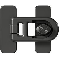 CCYKXA Black Plastic Refrigerator Door Latches, Adhesive Security Lock, Keyless Freezer Locks for Cabinets, Drawers and Refrigerators, Refrigerator