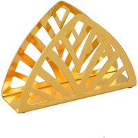 CCYKXA Metal towel dispenser for kitchen, stainless steel towel holder for kitchen countertops, dining tables (gold triangle)
