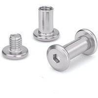 CCYKXA Pack of 10 M3 x 5 mm Stainless Steel Socket Head Cap Screws for Furniture - Cabinet and Furniture Connectors for Wooden Boards