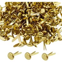 CCYKXA Pack of 200 gold-plated round-headed pushpins - For scrapbooking, handmade paper crafts - 8 x 17 mm