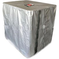 Ccykxa - Water Tank Cover, ibc Tank Cover for 1000L Tank, Water Tank Container Protective Cover, Dustproof Anti-UV Anti-Rain, 120x100x116cm (Grey)