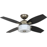Hunter Fans - Ceiling Fan Central Park Pewter with Light and Wall Control