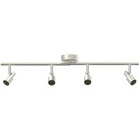 Ceiling Spotlight Brushed Nickel 70 x 9 x 12.5 cm Steel Vidaxl