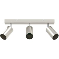 Ceiling Spotlight Brushed Nickel 38 x 5.5 x 16.5 cm Steel Vidaxl