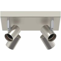 Ceiling Spotlight Brushed Nickel 26.5 x 26 x 11.5 cm Steel Vidaxl