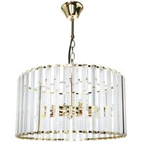 Toolight - Chandelier APP1157-5CP Gold Crystal Metal E27 5-light points