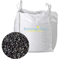 Charcoal (Black) Chippings 14mm - Premium Aggregate Bulk Bag - 850 Kilos