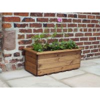 Charles Taylor Wooden Large Trough Planter Flower Shrub Tree Pot