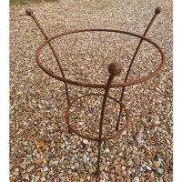 Chelsea Range (Small) Peony Plant Support - L43.2 x W43.2 x H64.7 cm - Bare Metal/Ready to Rust