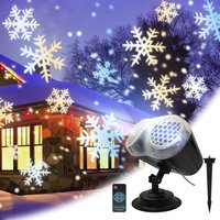 Christmas LED spotlight with timer, IP65 outdoor lighting for indoor and outdoor decoration during the holidays