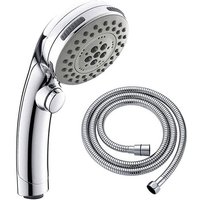 Ymyny - Chrome shower head with stop button Hand shower 5 shower heads available Universal anti-limescale shower head loy