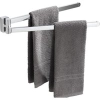 Chrome Swivel Towel Rack Chrome-plated Stainless Steel with 2 Swivel Bars