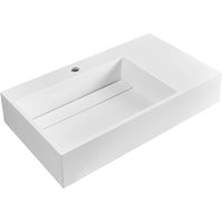 Wall Hung Basin CUSCO 750 x 430 mm Mineral Cast White