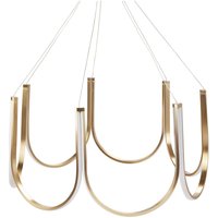 LED Chandelier PERQUENO Metal Gold