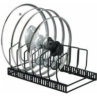 Clearance Pot Lid Holder, Metal Drainer for Pots, Pans and Heavy Metal Lids with 7 Adjustable Compartments Perfect for Utensils Pans, Lids. Don't rust