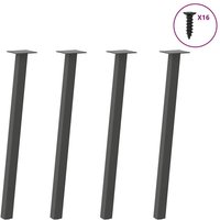 Console Table Legs 4 pcs Anthracite 72 cm Steel Vidaxl