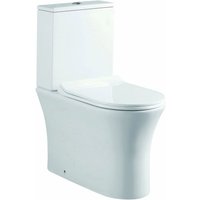 Comfort Height Rimless Fully Back to Wall Toilet with Cyclone Flush & Soft Close Seat - Empire By Voda Design
