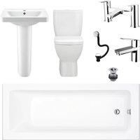 Complete Bathroom Suite Siera Bath Vercelli Toilet and Basin Inc Xtreme Taps