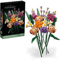 Construction Bouquet - Artificial Flowers with Roses, Decorative Home Accessories, Gift for Him and Her, Botanical Collection and Tableware for