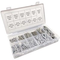 Cotter Pin Set, Cotter Pin, Various Galvanized Cotter Pin Mounting Springs (250 pcs)