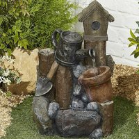 La Hacienda - Easy Fountain Country Garden Pour led Traditional Garden Water Feature