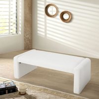 Cream-coloured Modern Ottoman Bench