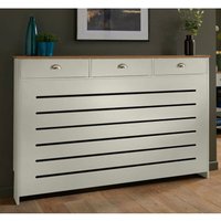 Vale Designs - Galiflo Cream Radiator Cover with Storage Drawer 1500 x 815mm Large