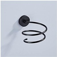CSPARKV 10.7x7cm 304 Stainless Steel Wall Mounted Hair Dryer Holder Wall Mounted Hair Dryer Holder Space Saving Wall Mounted Hair Dryer Holder with