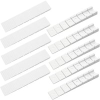 Csparkv - 10Pcs Furniture Shims, Plastic Shims, Universal Furniture Shims, with Built-in Breaking Points, for Leveling Doors, Drawers, Cabinets etc,