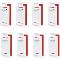 Csparkv - 8 pcs Blind Fixing without Drilling, Roller Blind Brackets, Short Adhesive Brackets for Blinds, Double Blind without Drilling Blind Fixing,